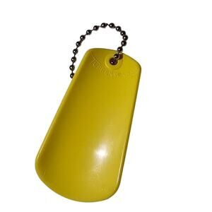 Tupperware Yellow Shoe Horn Keychain 1970s